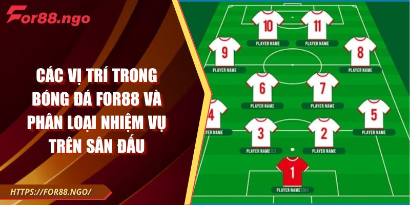 Các Vị Trí Trong Bóng Đá FOR88 Và Phân Loại Nhiệm Vụ Trên Sân Đấu